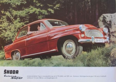Skoda Octavia Modellprogramm 1959 Automobilprospekt (9053)